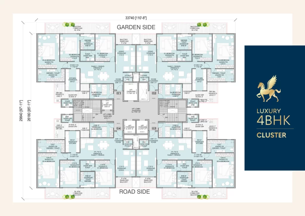 Pinnacle Mohali-4bhk flats